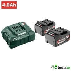 METABO SET ASC 30-36 + 2 x 4.0 AH LiHD - ПРОФЕСИОНАЛЕН СТАРТОВ ПАКЕТ ОТ 2 БАТЕРИИ + ЗАРЯДНО METABO SET ASC 30-36 + 2 x 4.0 AH LiHD - ПРОФЕСИОНАЛЕН СТАРТОВ ПАКЕТ ОТ 2 БАТЕРИИ + ЗАРЯДНО